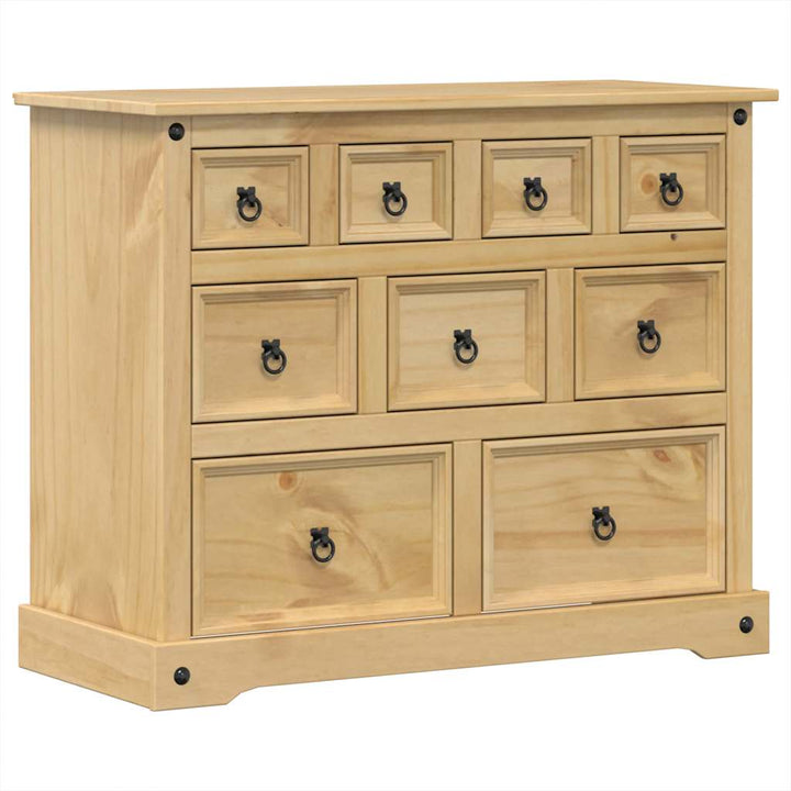 kommode Corona 101x45x82 cm massivt fyrretræ