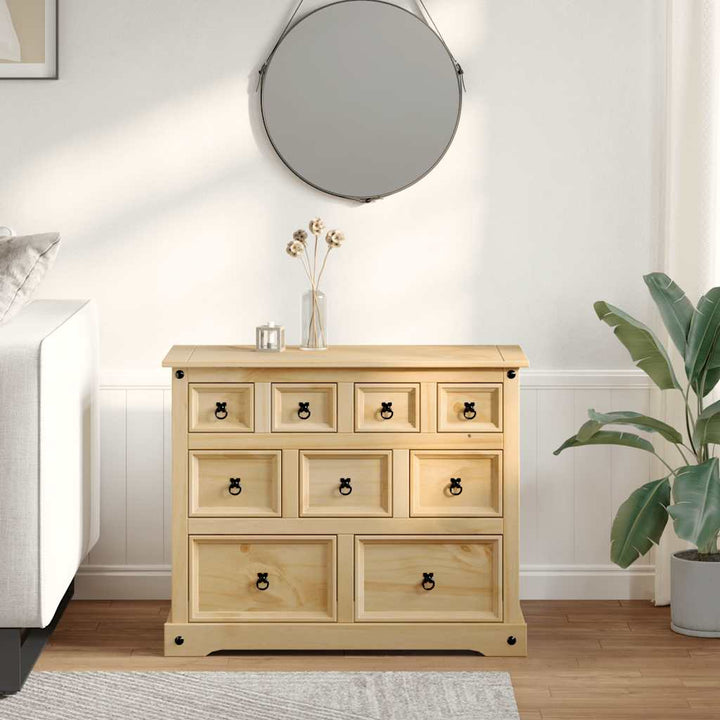 kommode Corona 101x45x82 cm massivt fyrretræ