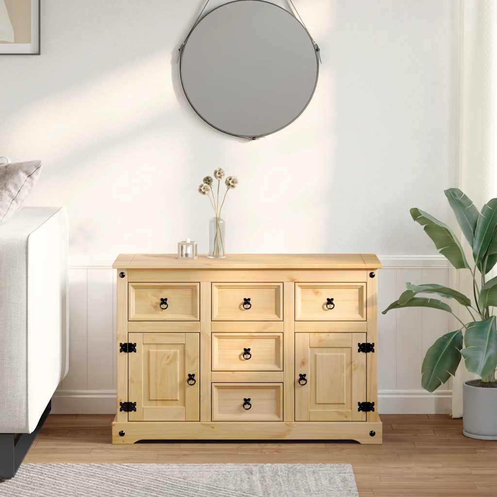 skænk Corona 112x40x75 cm massivt fyrretræ