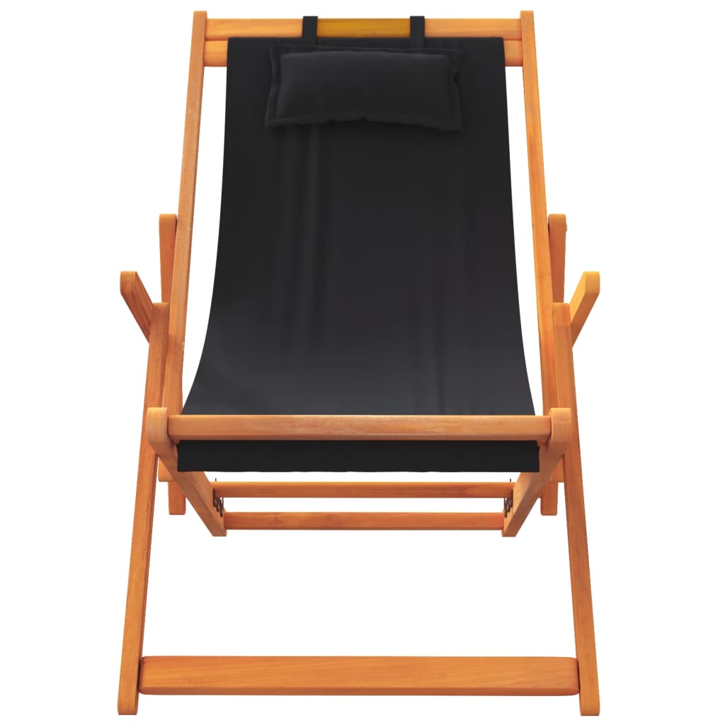 foldbare strandstole 2 stk. stof sort