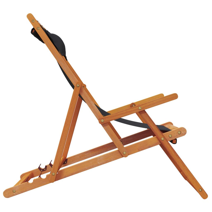 foldbare strandstole 2 stk. stof sort