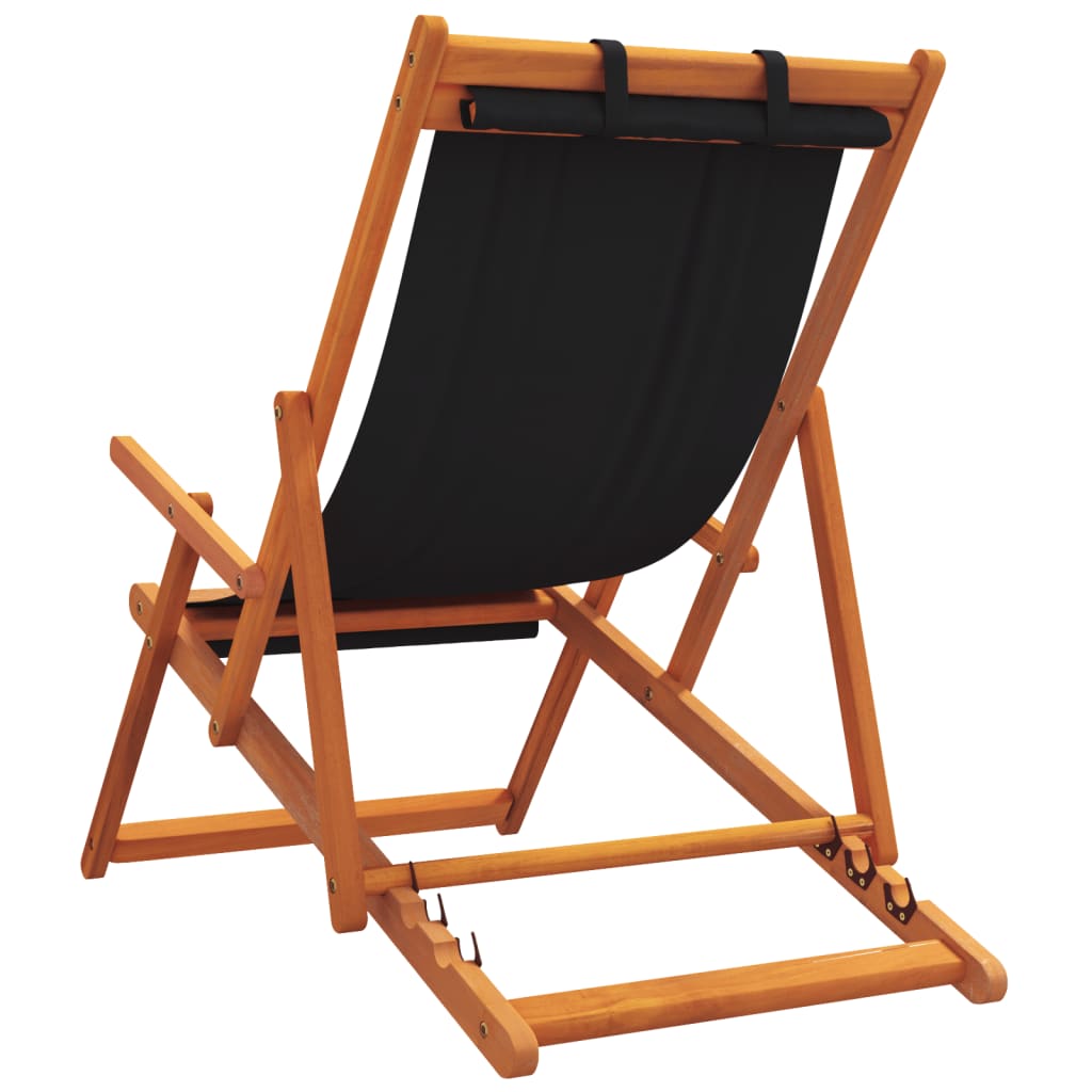 foldbare strandstole 2 stk. stof sort