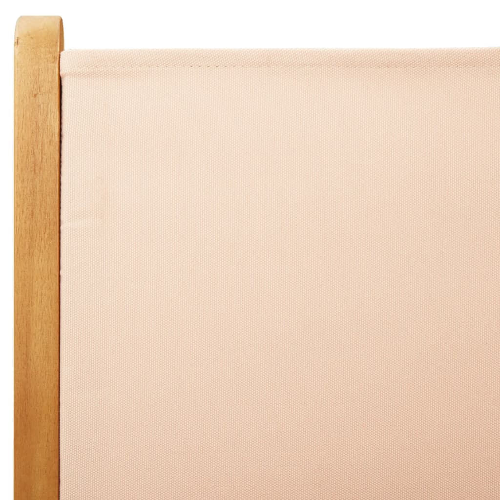 havestole 4 stk. med lænefunktion stof og massivt træ beige