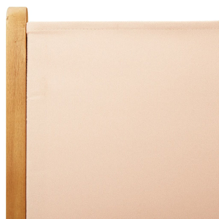havestole 4 stk. med lænefunktion stof og massivt træ beige