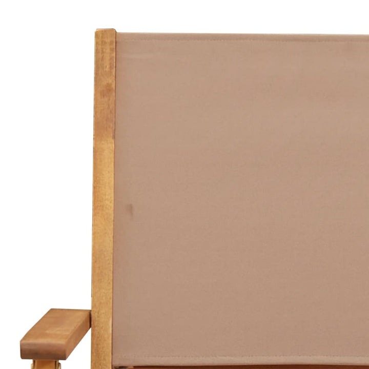 foldbare havestole 4 stk. stof og massivt træ gråbrunt