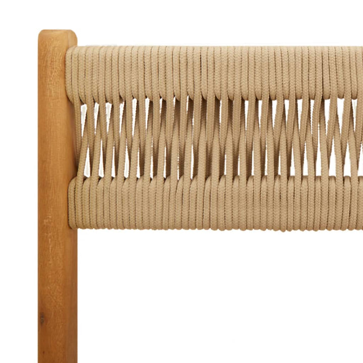 foldbare havestole 6 stk. massivt akacietræ beige