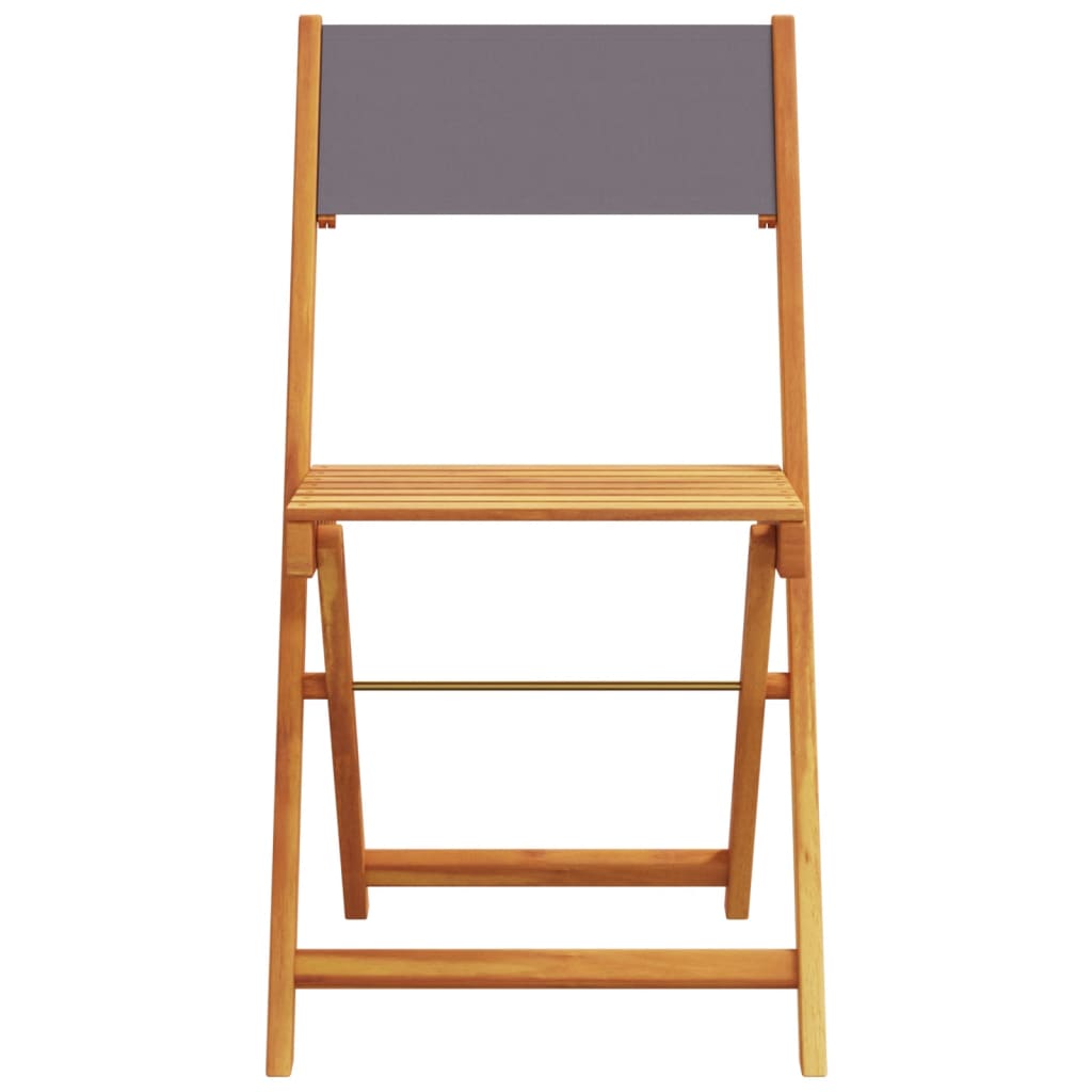 foldbare havestole 6 stk. stof og massivt træ antracit