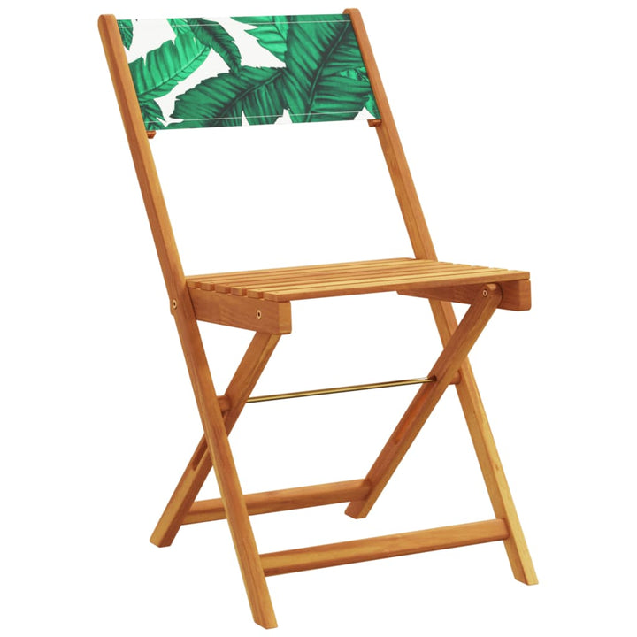 foldbare havestole 8 stk. stof og massivt træ