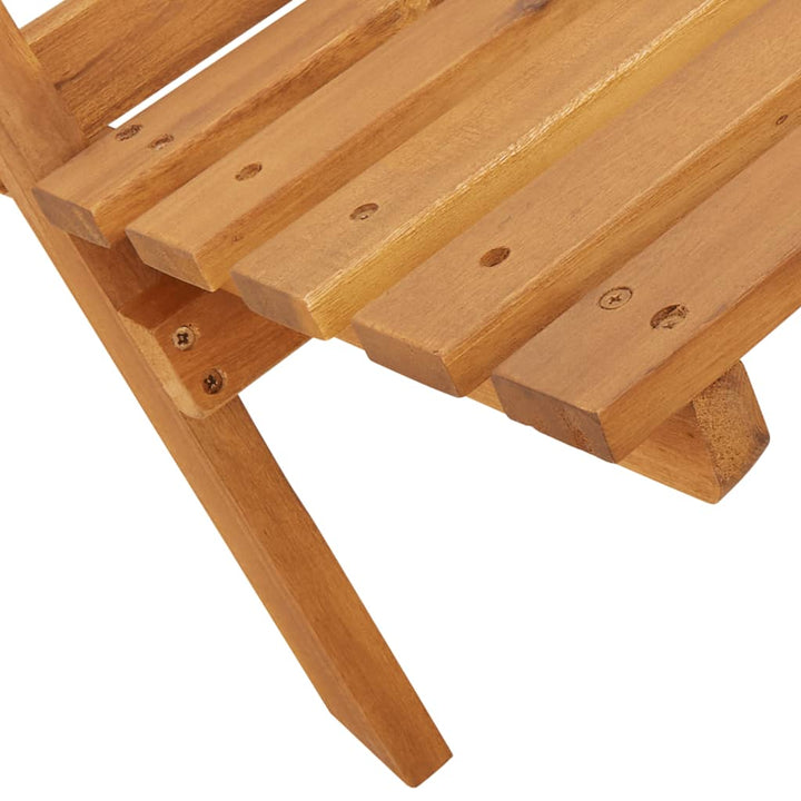 foldbare havestole 4 stk. massivt akacietræ sort