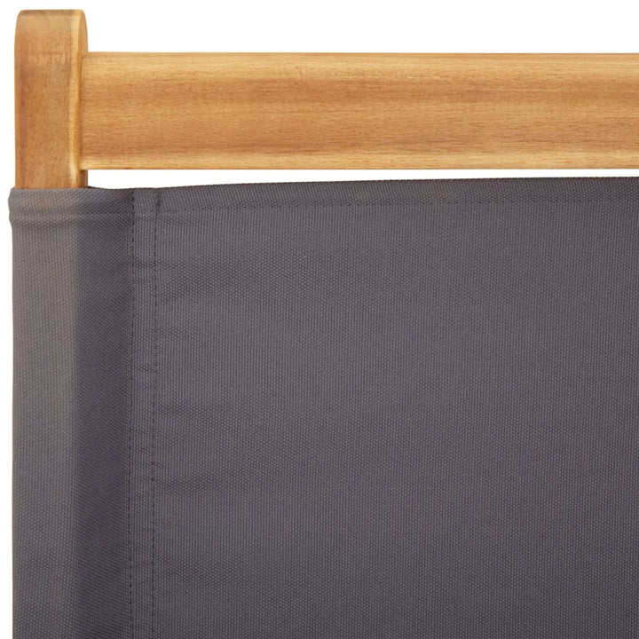 foldbare havestole 6 stk. stof og massivt træ antracit