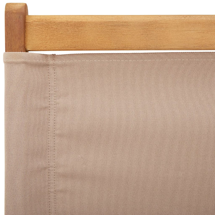 foldbare havestole 8 stk. stof og massivt træ gråbrunt