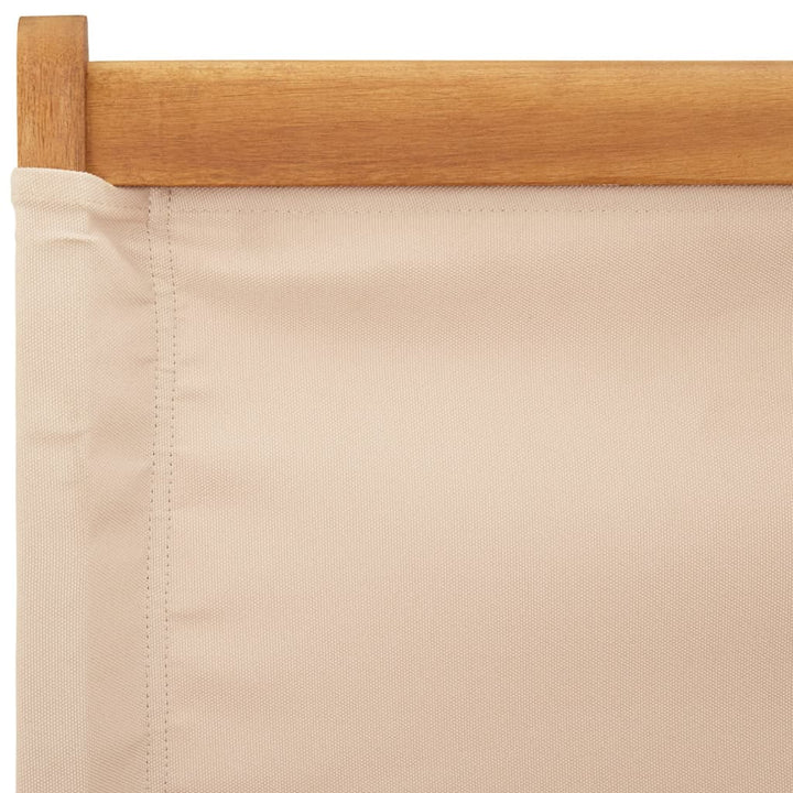 foldbare havestole 4 stk. stof og massivt træ beige