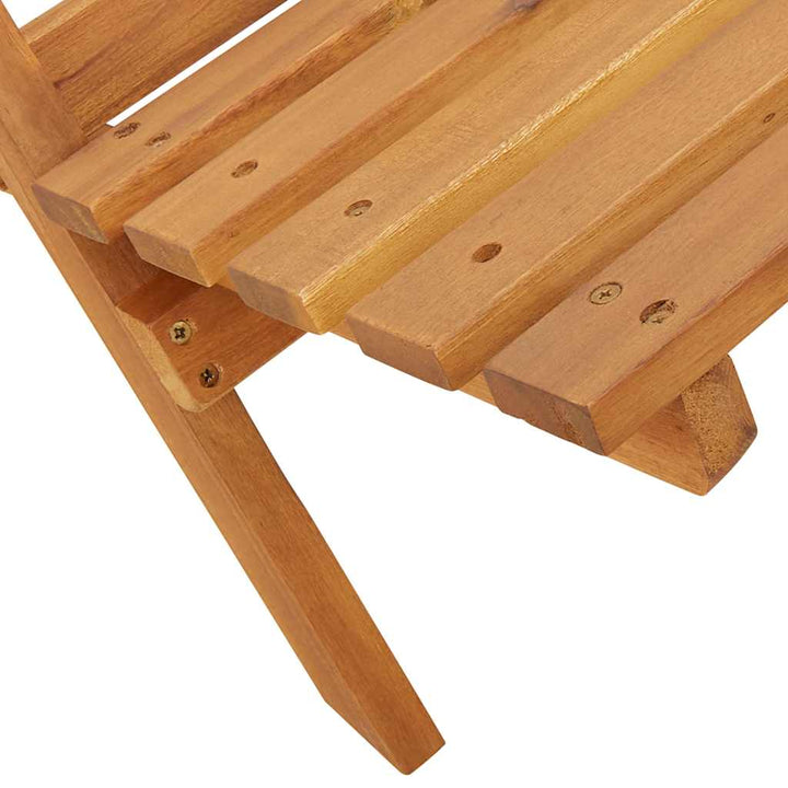 foldbare havestole 4 stk. stof og massivt træ blå og hvid
