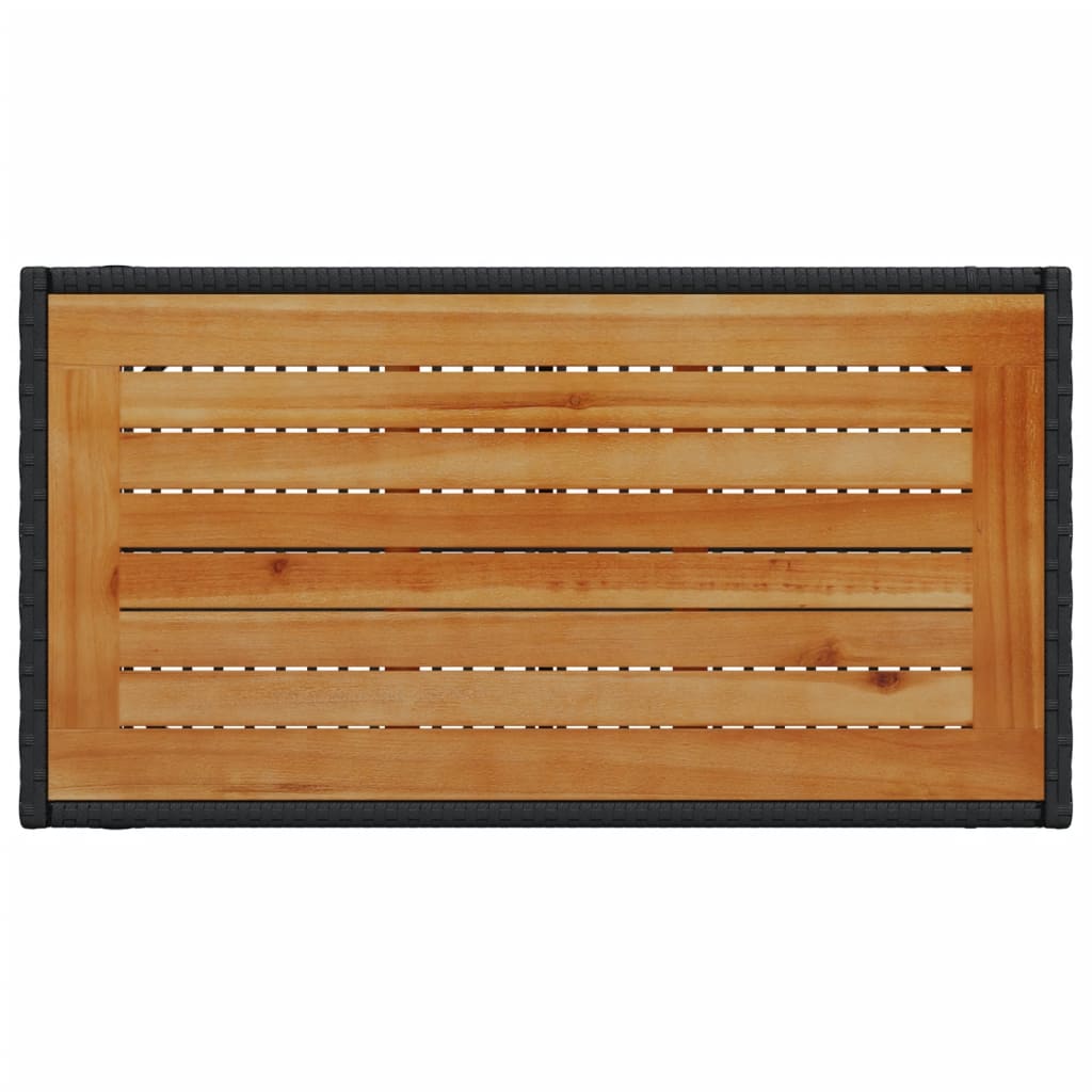 sofasæt til haven 4 dele med hynder polyrattan sort