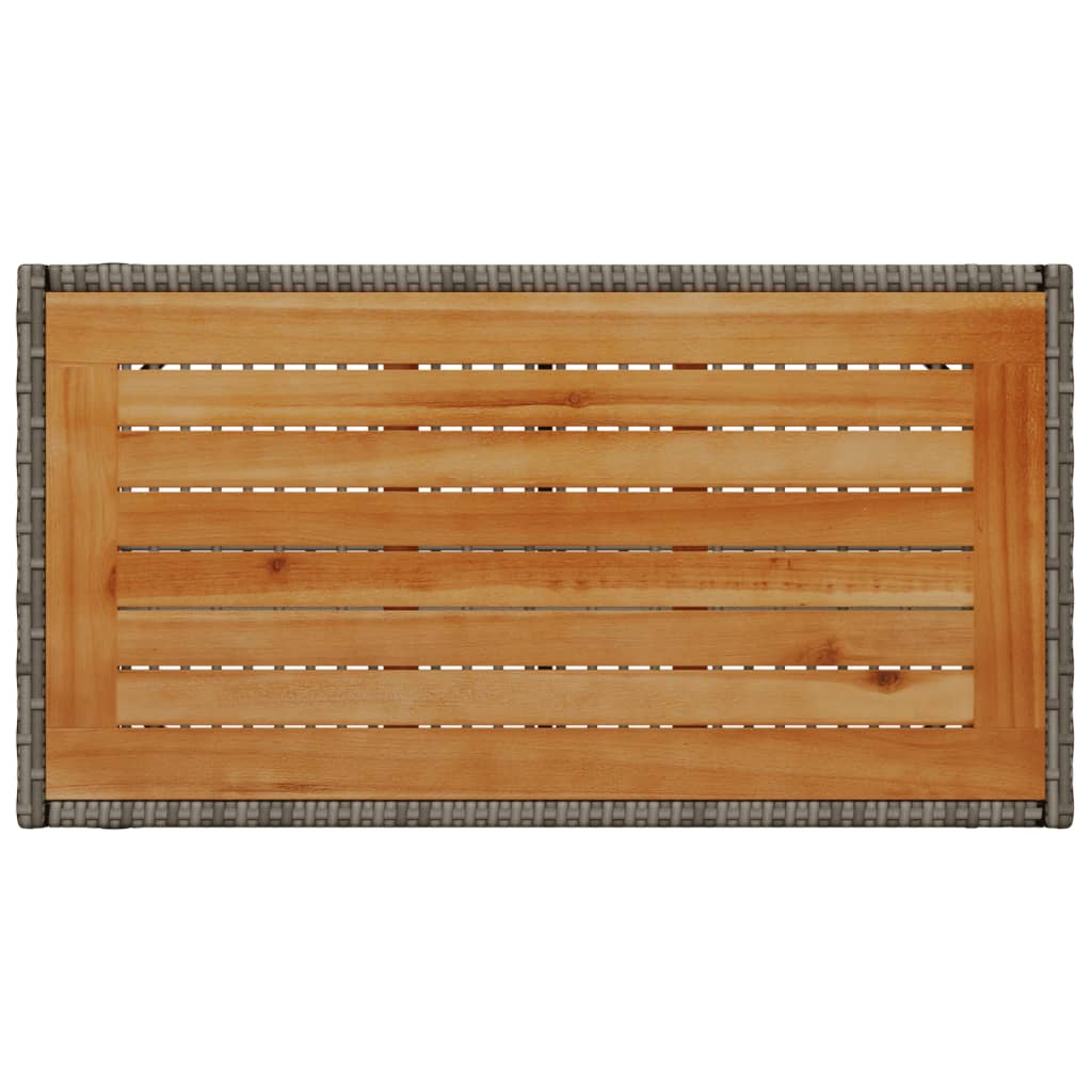 sofasæt til haven 4 dele med hynder polyrattan grå