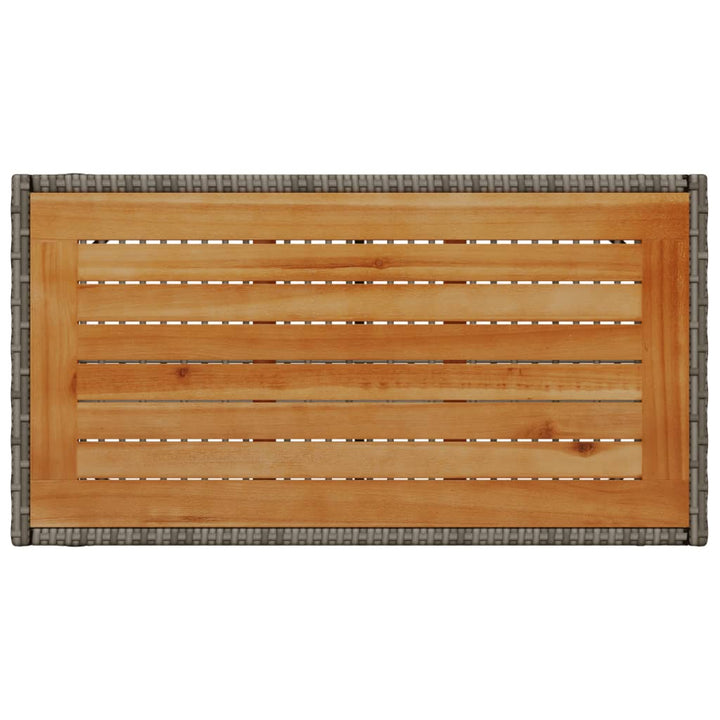 sofasæt til haven 4 dele med hynder polyrattan grå