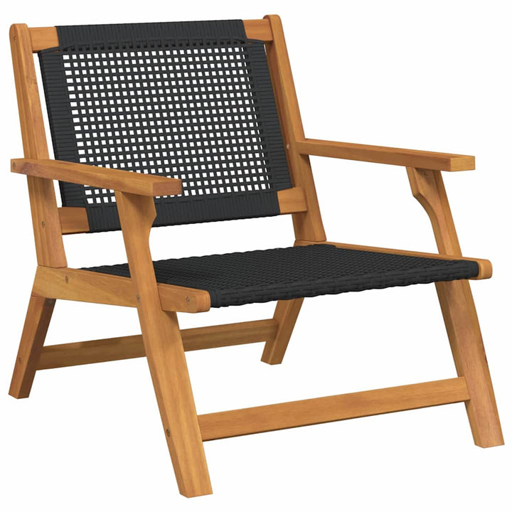 Haveborde med stole 3 pcs Sort 45 x 45 x 40 cm
