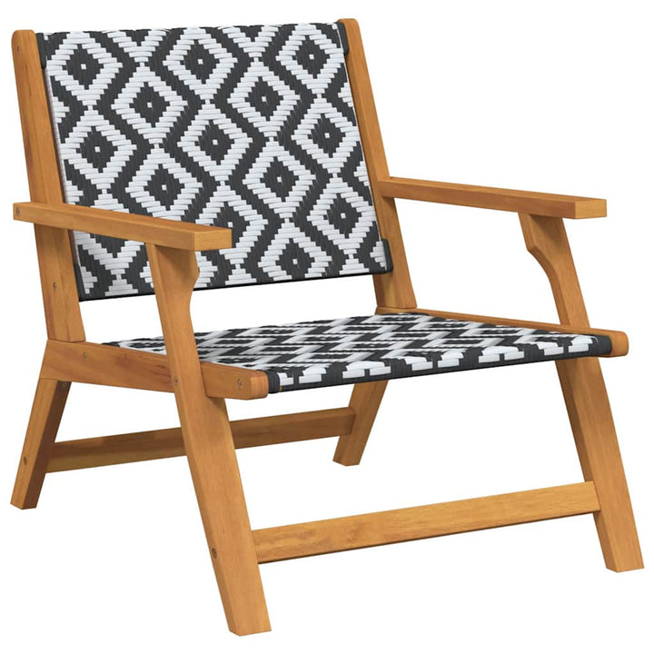 Haveborde med stole 3 pcs Sort 45 x 45 x 40 cm