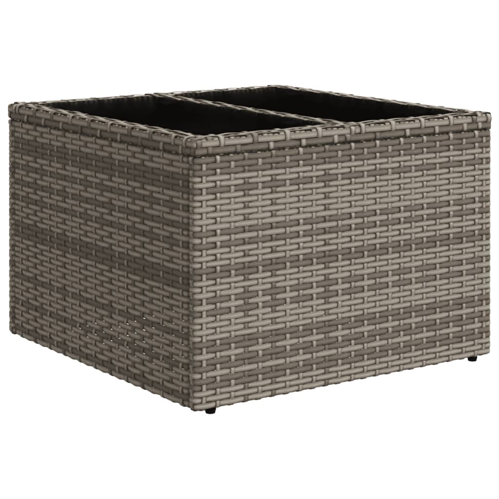 sofasæt til haven 9 dele med hynder polyrattan grå