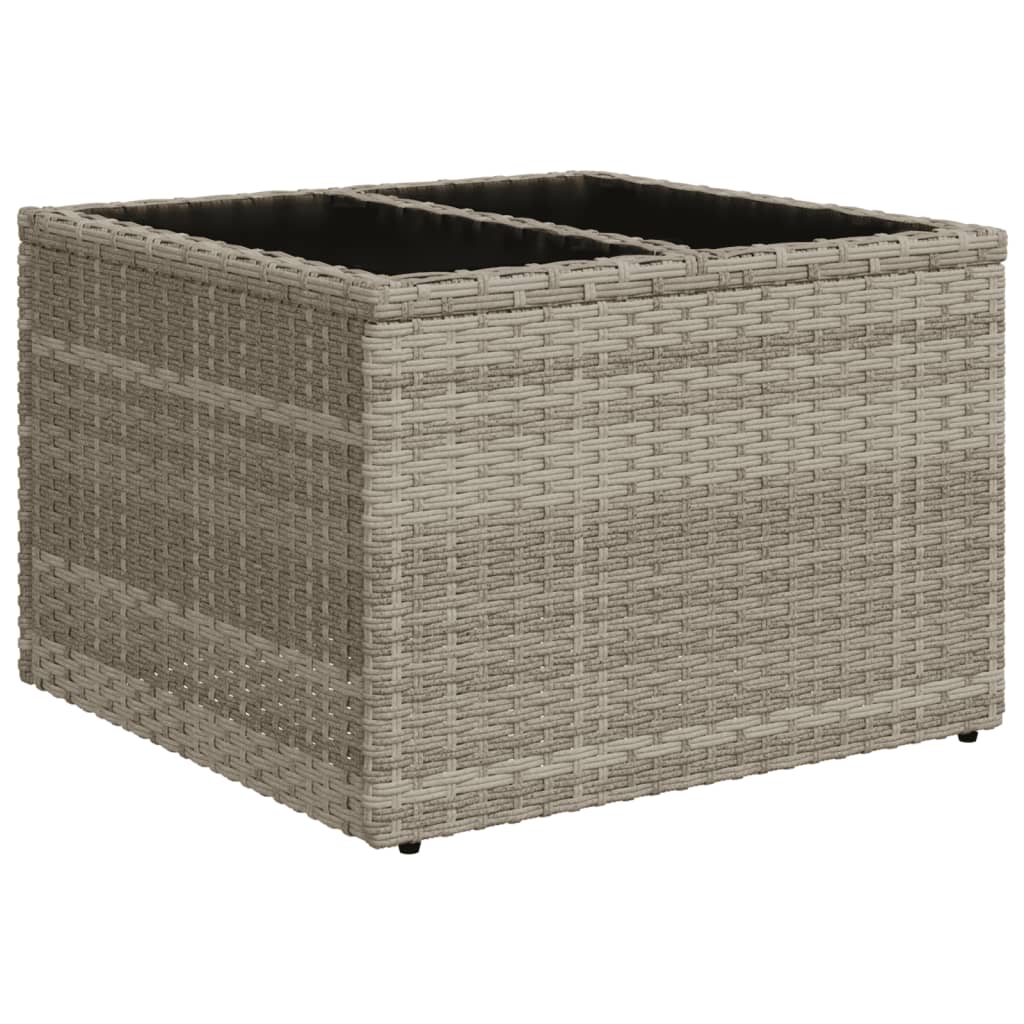 sofasæt til haven 9 dele med hynder polyrattan lysegrå