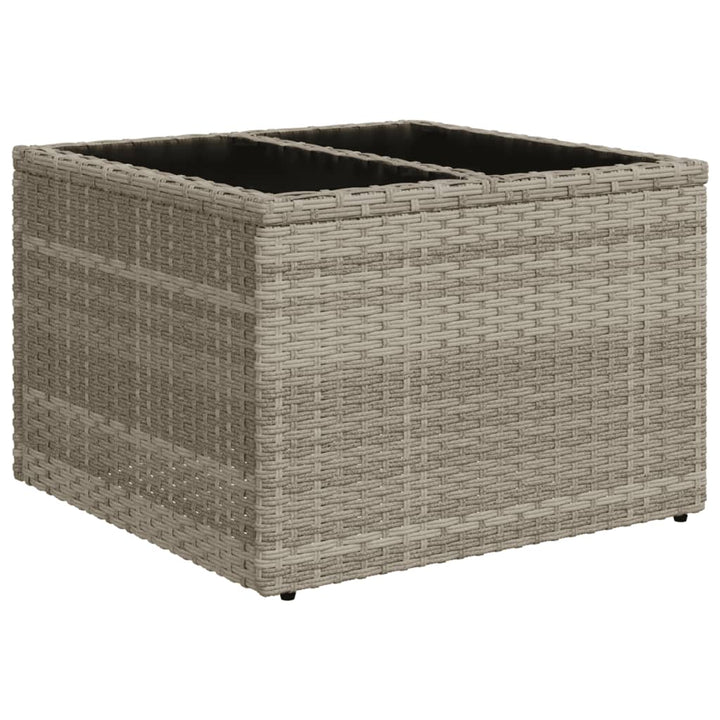 sofasæt til haven 9 dele med hynder polyrattan lysegrå