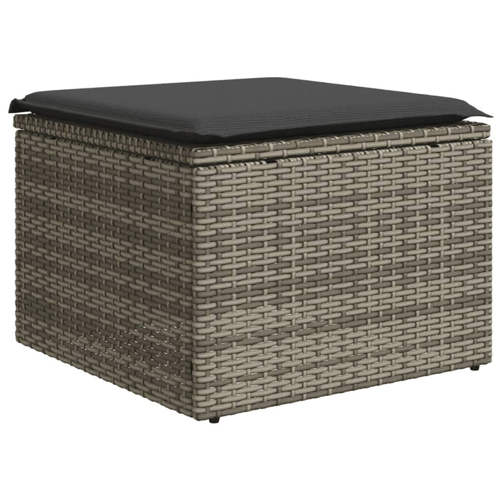 sofasæt til haven 8 dele med hynder polyrattan grå