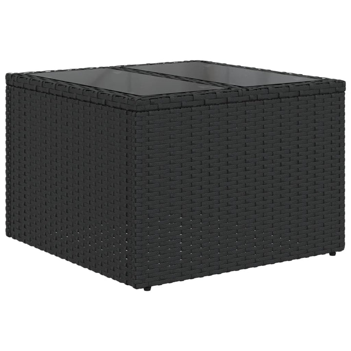sofasæt til haven 8 dele med hynder polyrattan sort