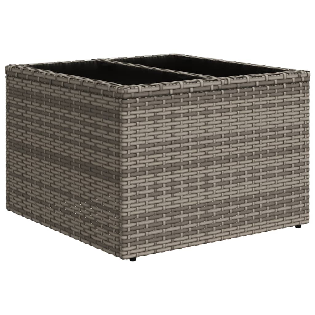 sofasæt til haven 9 dele med hynder polyrattan grå