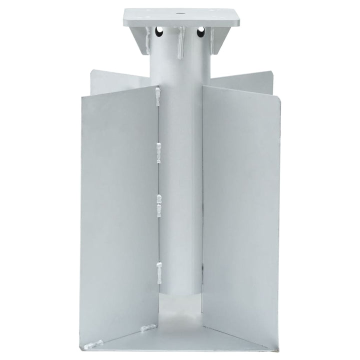 nedgravet parasolbase 27,5x27,5x45 cm stål sølvfarvet