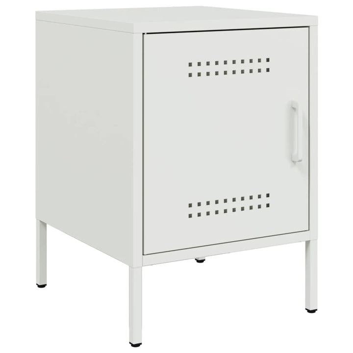 sengeborde 2 stk. 36x39x50,5 cm stål hvid