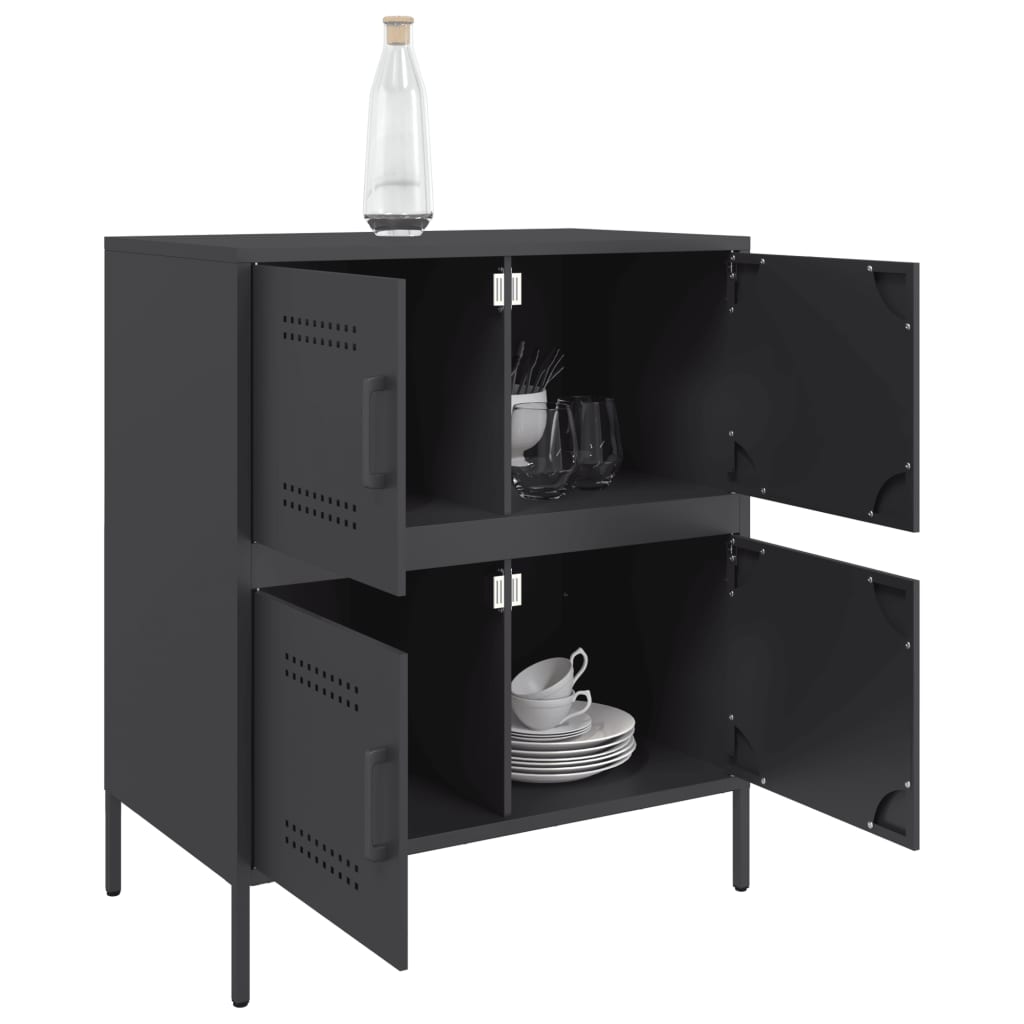 skænk 68x39x79 cm stål sort
