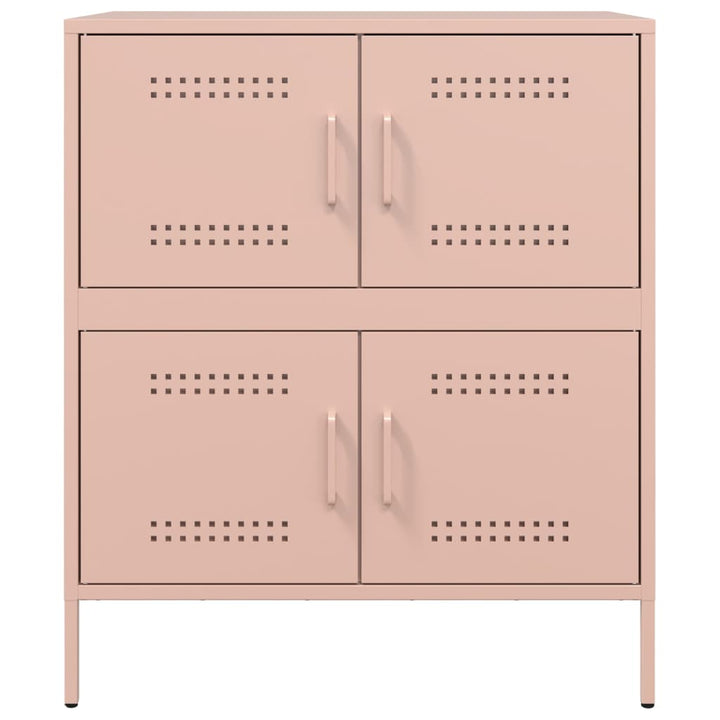 skab 68x39x79 cm stål lyserød