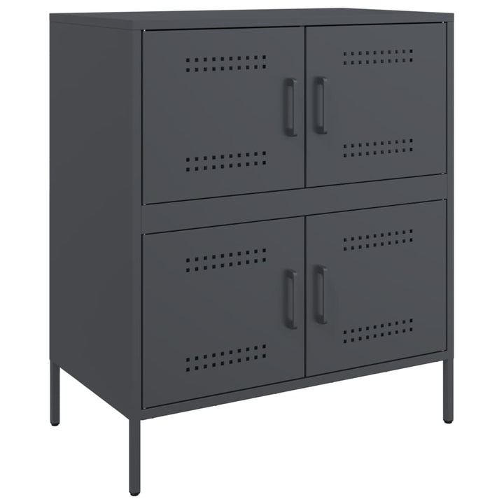 skab 68x39x79 cm stål antracitgrå