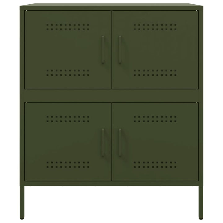skab 68x39x79 cm stål olivengrøn