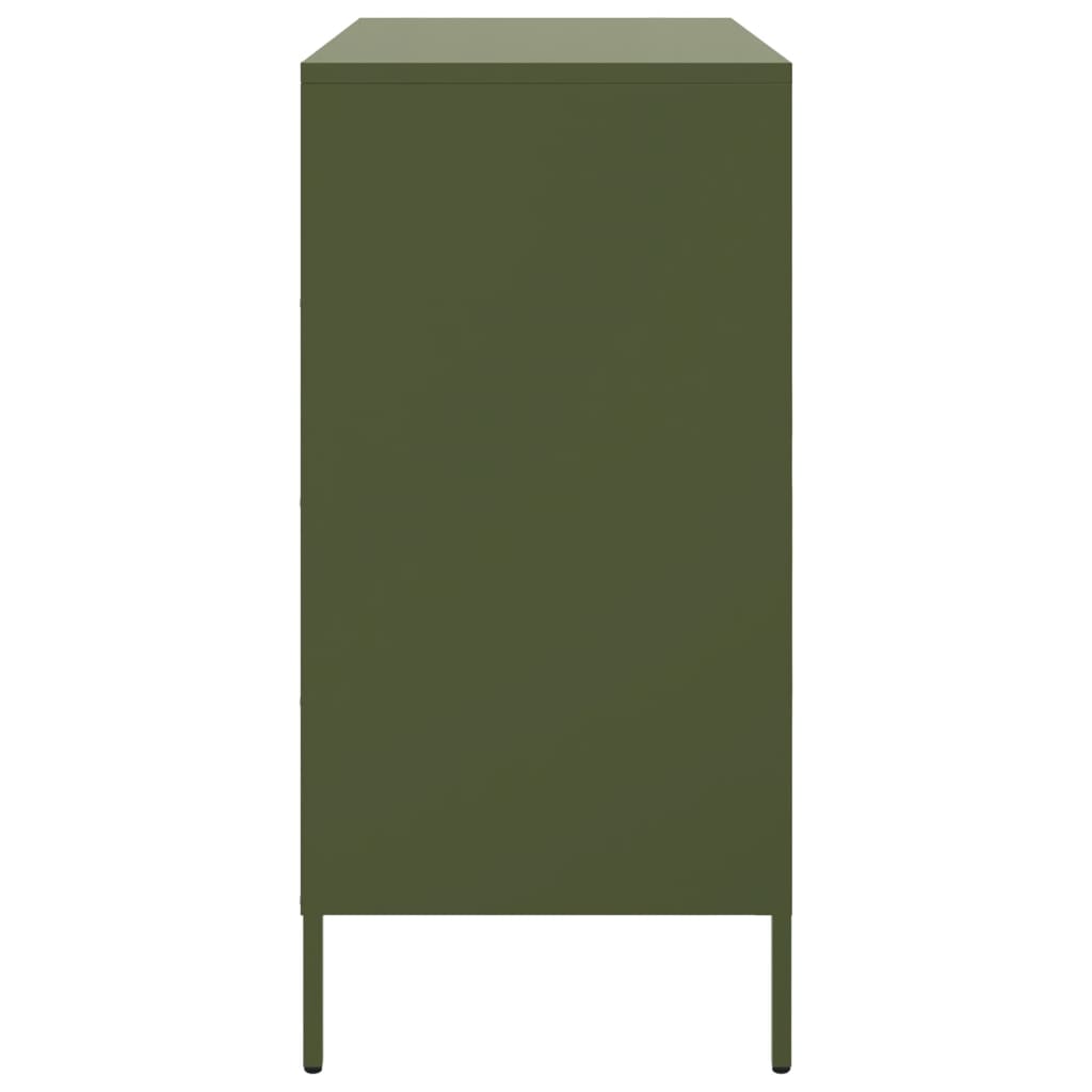 skab 68x39x79 cm stål olivengrøn