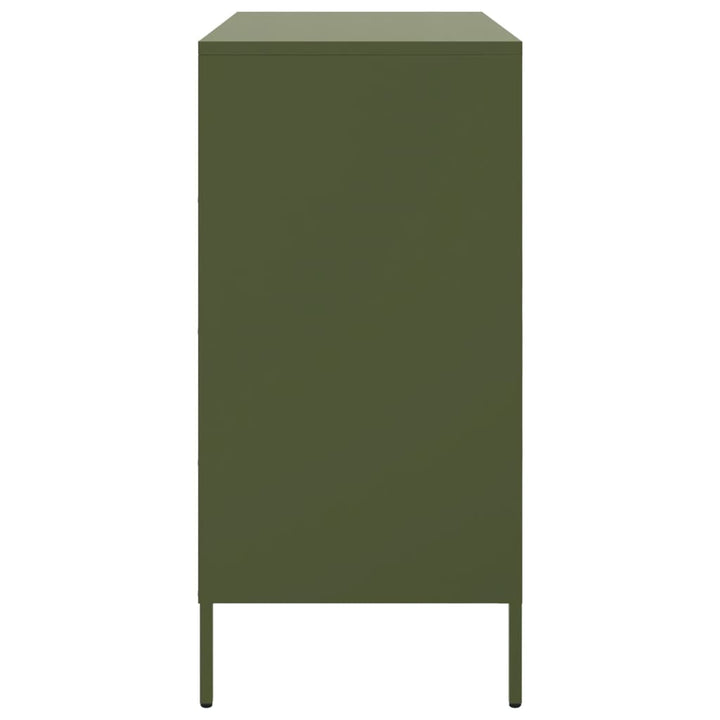 skab 68x39x79 cm stål olivengrøn
