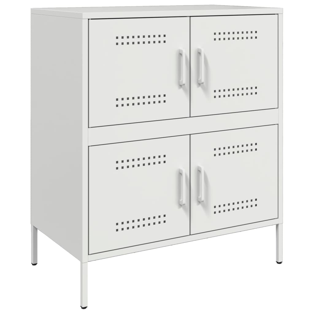 skab 68x39x79 cm stål hvid