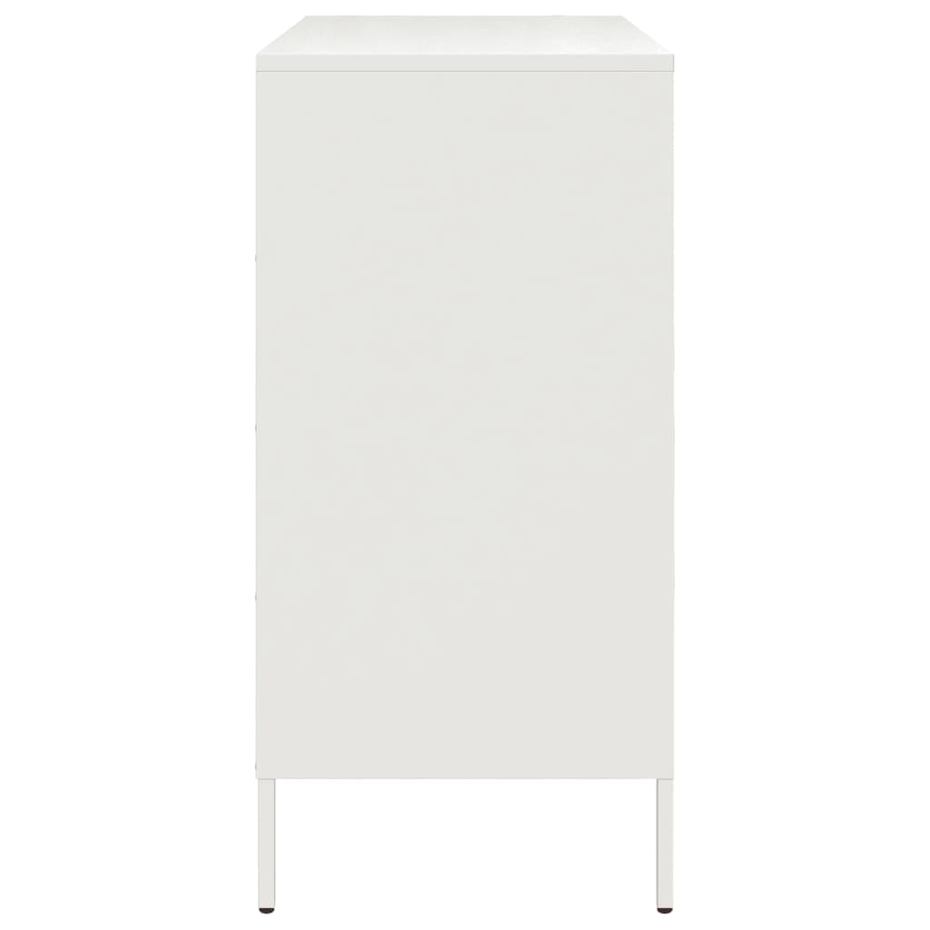 skab 68x39x79 cm stål hvid