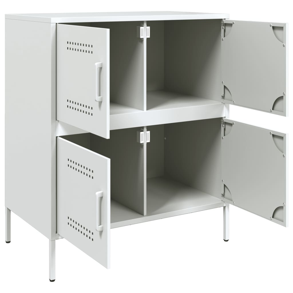skab 68x39x79 cm stål hvid