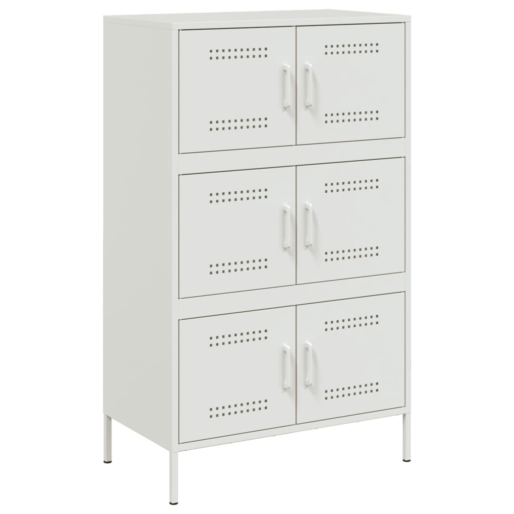 højskab 68x39x113 cm stål hvid