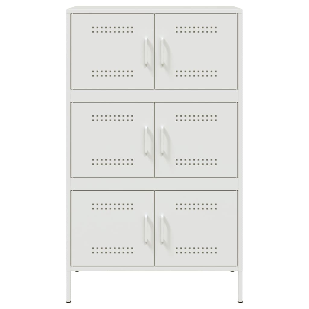 højskab 68x39x113 cm stål hvid
