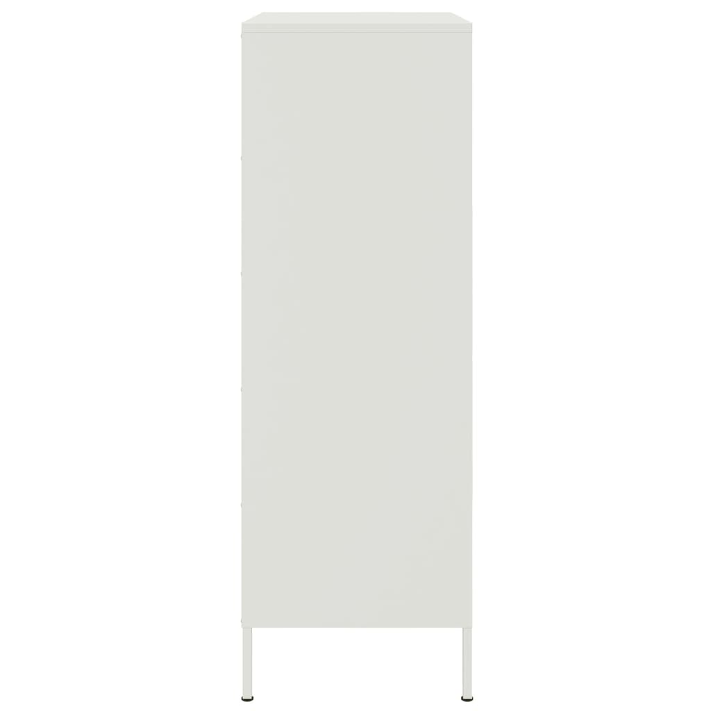 højskab 68x39x113 cm stål hvid