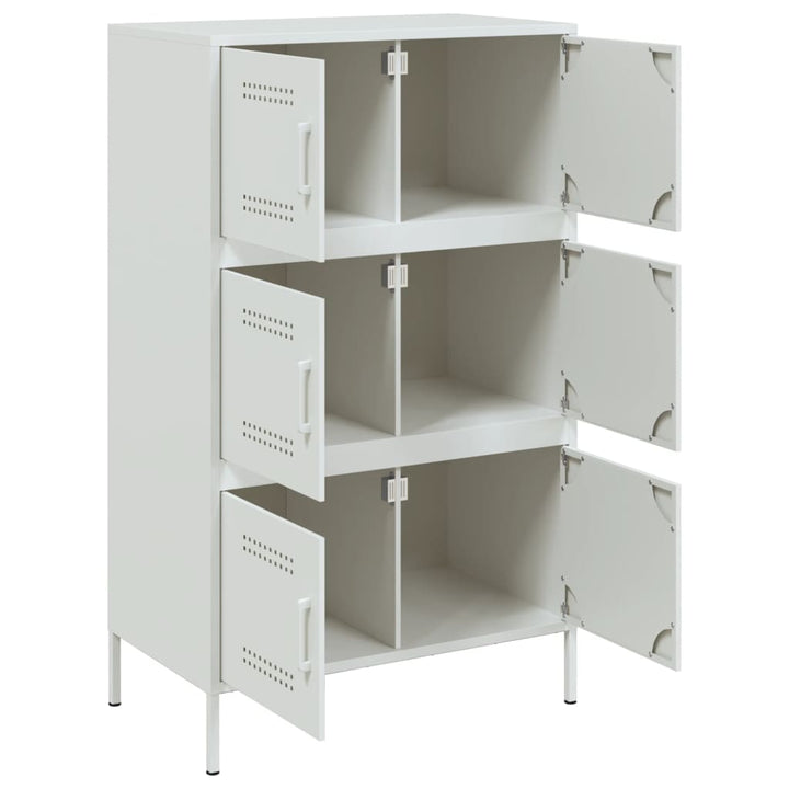højskab 68x39x113 cm stål hvid