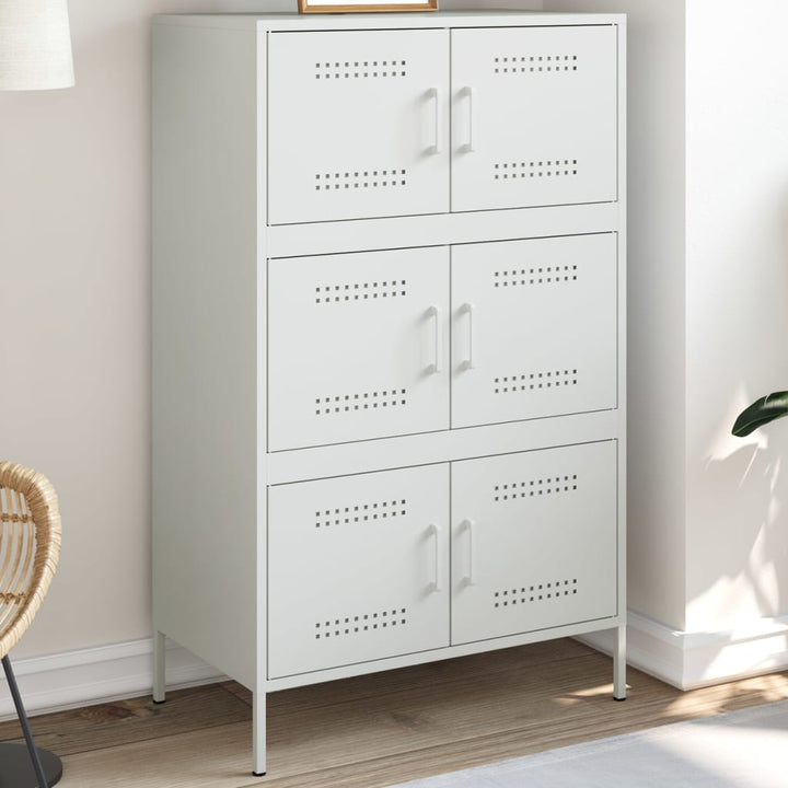 højskab 68x39x113 cm stål hvid