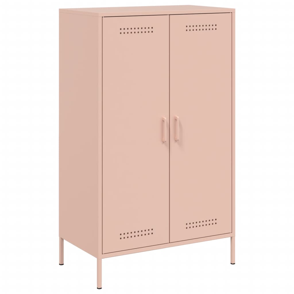 højskab 68x39x113 cm stål lyserød