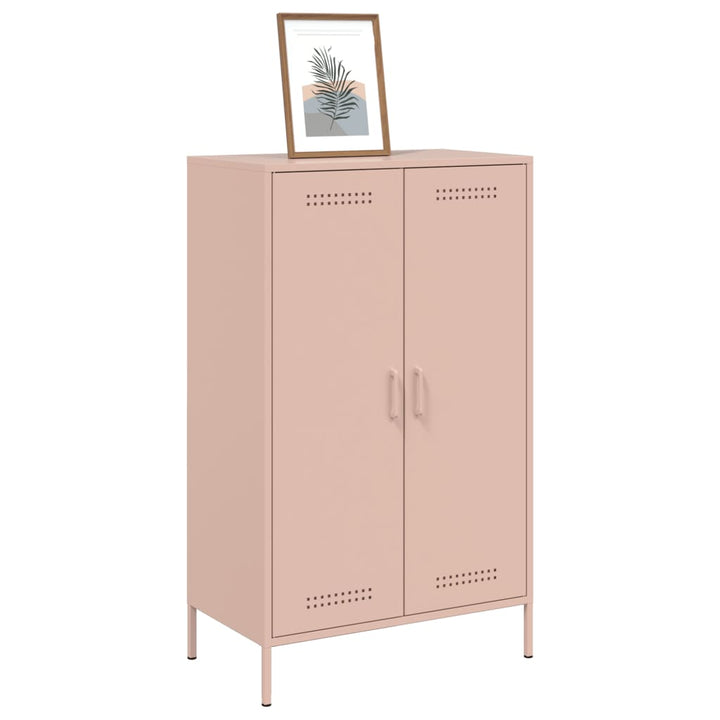 højskab 68x39x113 cm stål lyserød