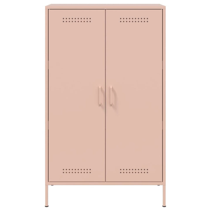 højskab 68x39x113 cm stål lyserød