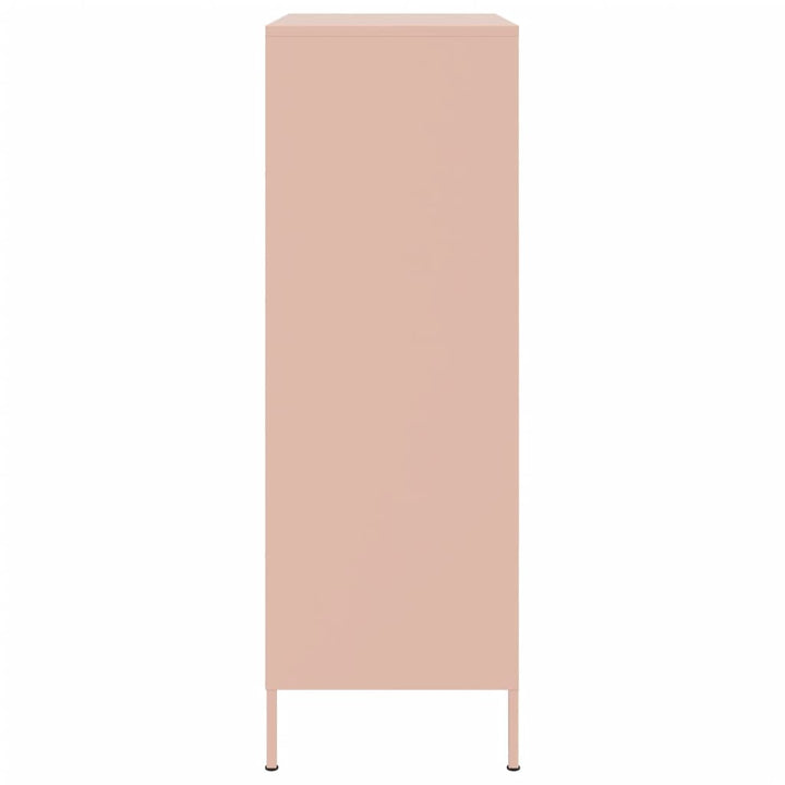 højskab 68x39x113 cm stål lyserød