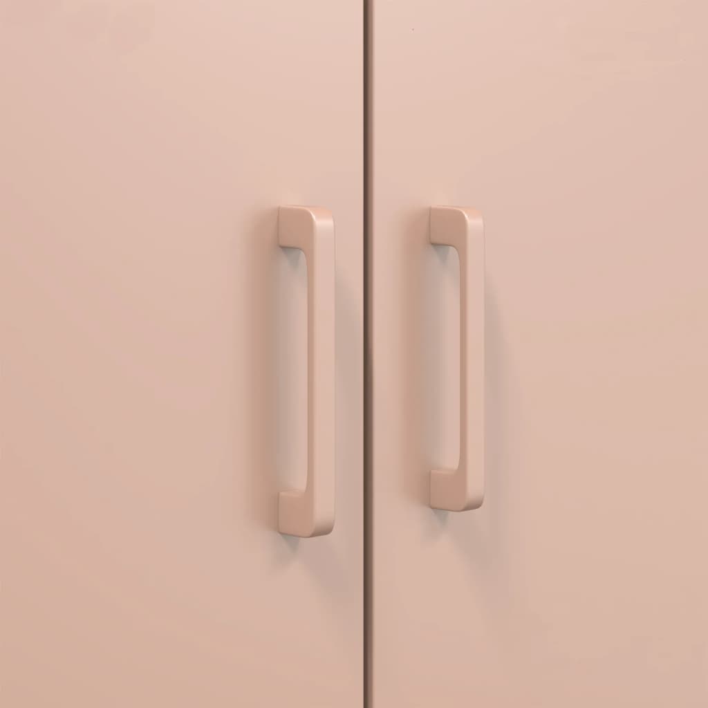 højskab 68x39x113 cm stål lyserød
