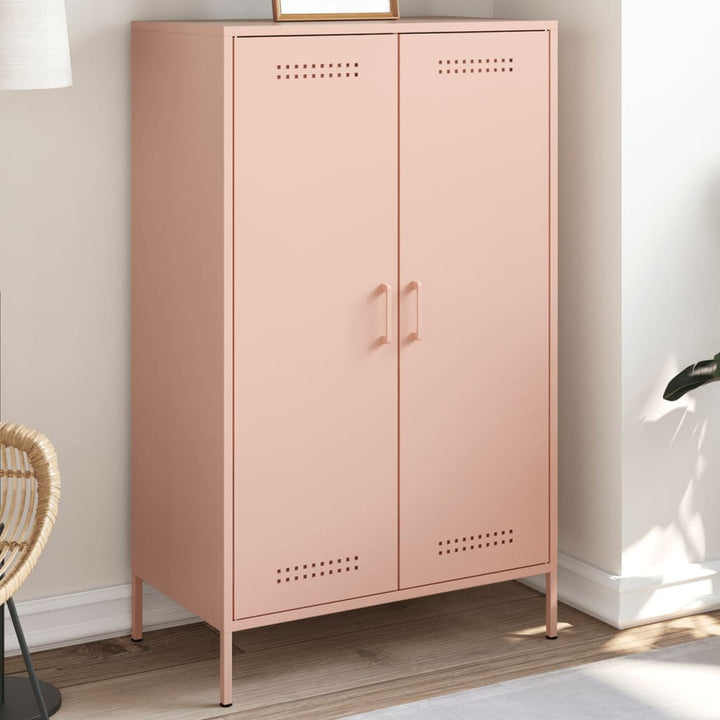 højskab 68x39x113 cm stål lyserød